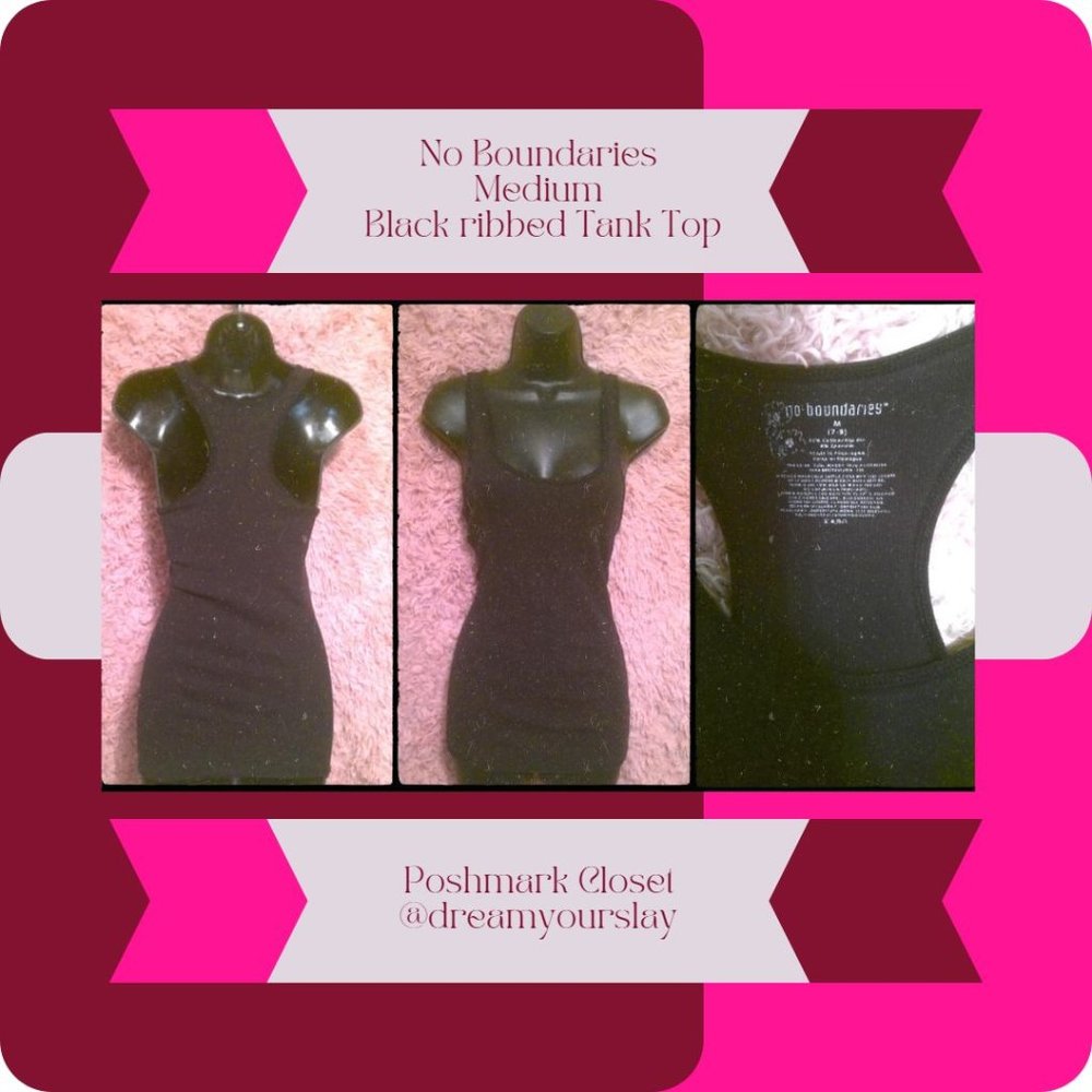 No Boundaries Black Tank Top